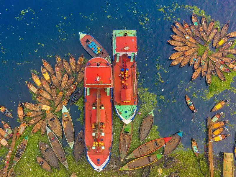 Boats in Dhaka