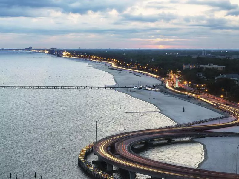 Biloxi Beach at Sunset