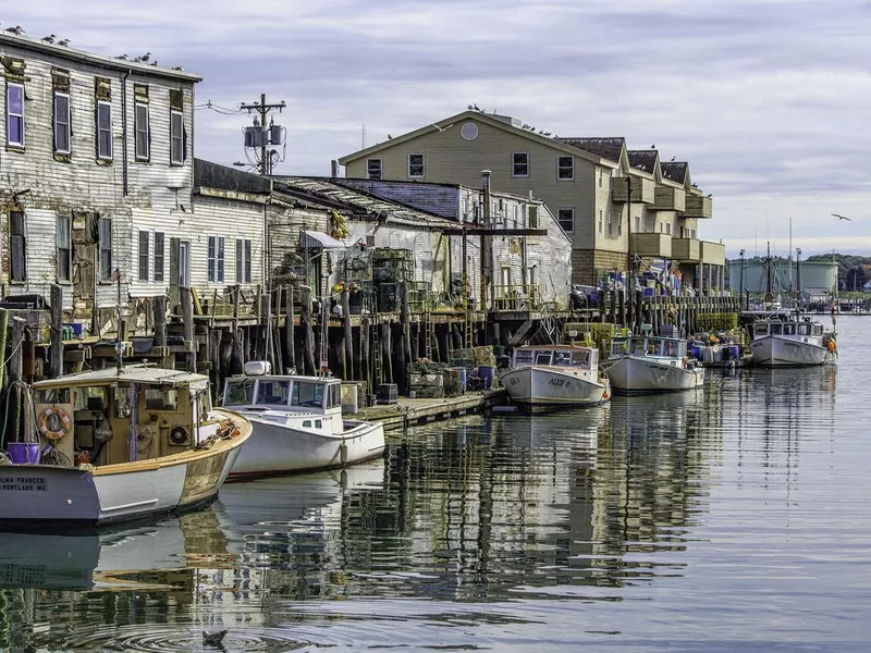 Custom House Wharf in Portland, Maine