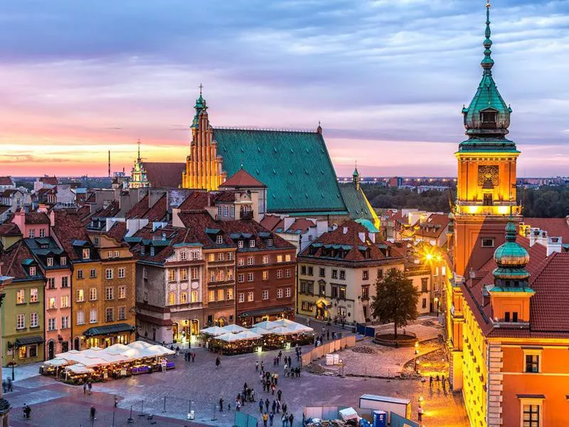 Old Town in Warsaw, Poland