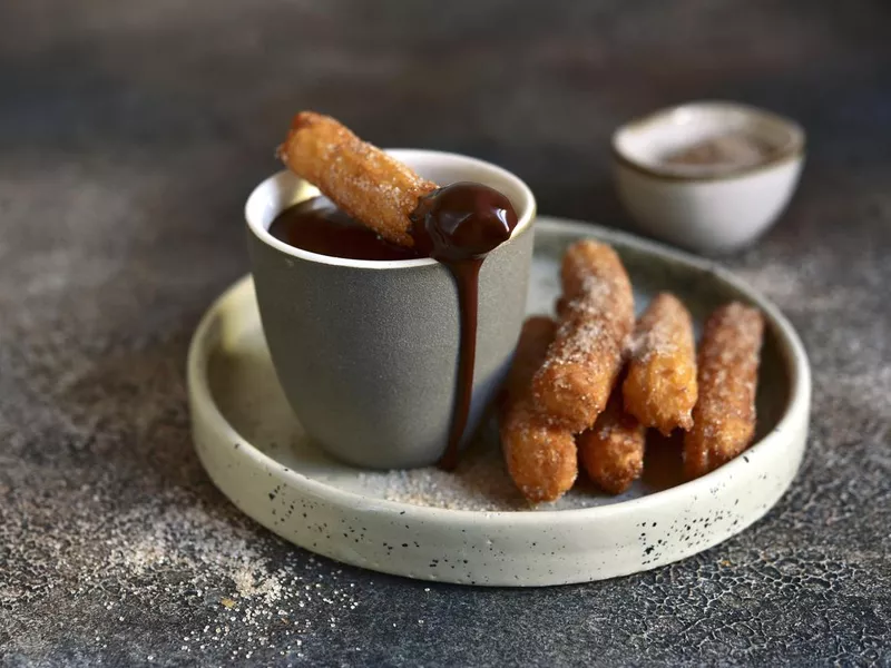 Traditional spanish dessert churros