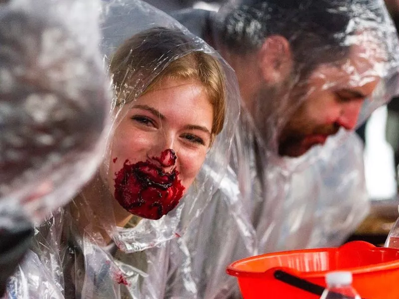 Harvest Fest Pie Eating Contest