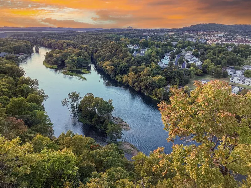 The White River in Branson at Southwest Missouri