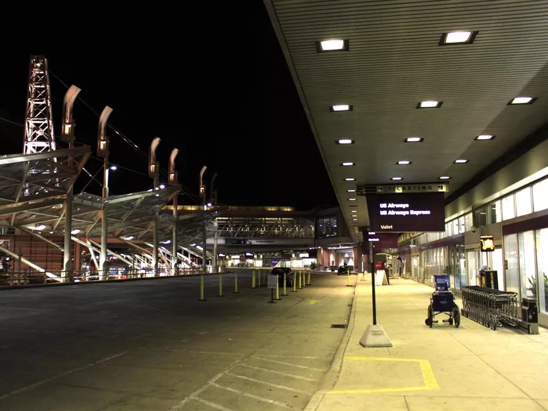 Outside of Cleveland International Airport Terminal