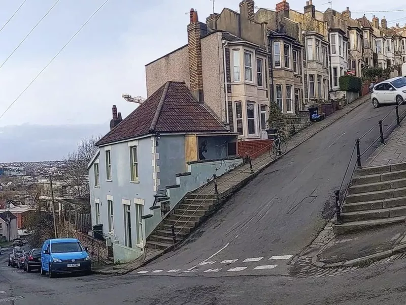 Looking uphill on Vale Street