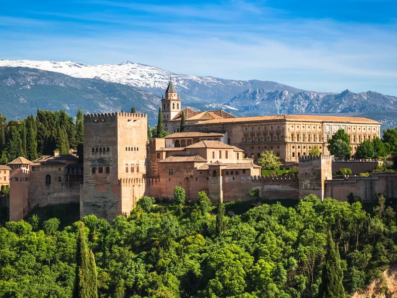 View of the famous Alhambra, Granada, Spain.