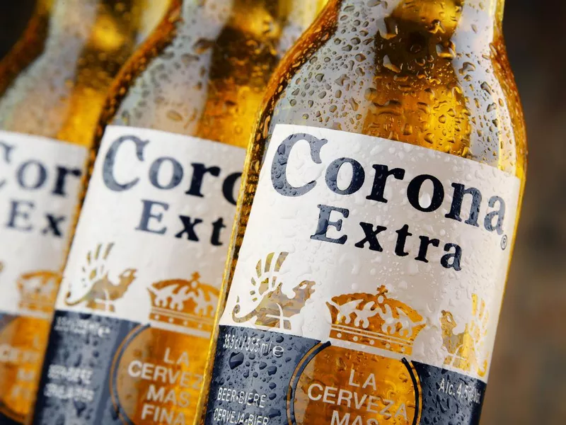 Bottles of Corona Extra beer