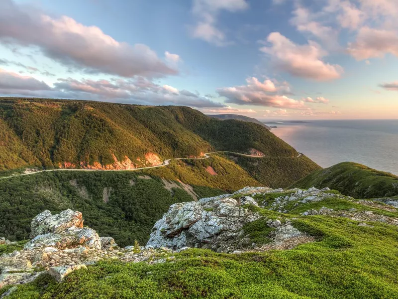 Green Cliffs Overlooking Cabot Trail