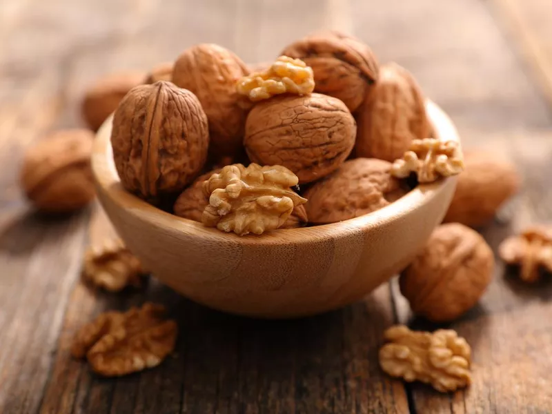 Walnuts in a bowl