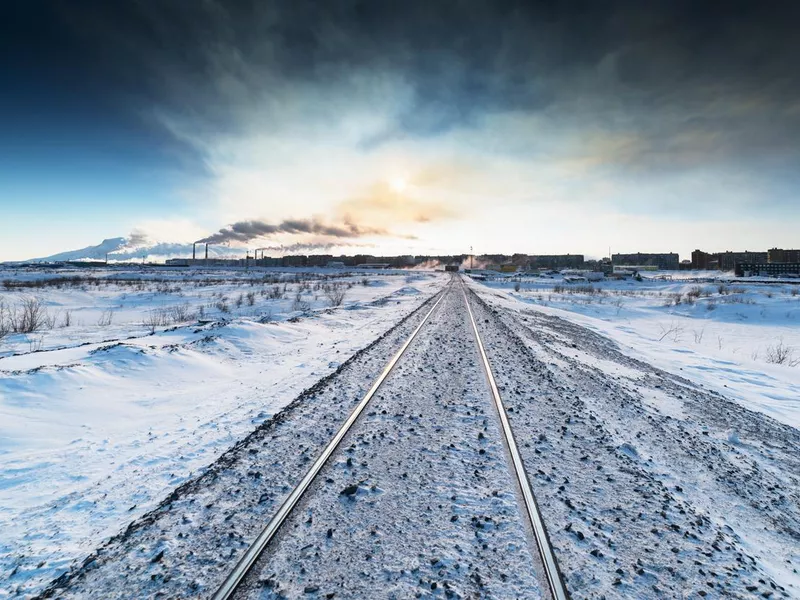 Railroad in Norilsk