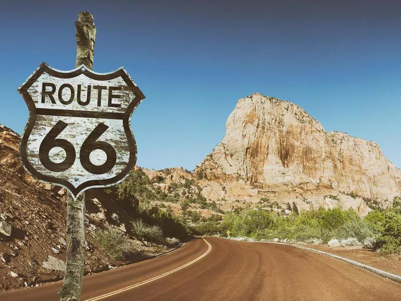 Route 66 sign