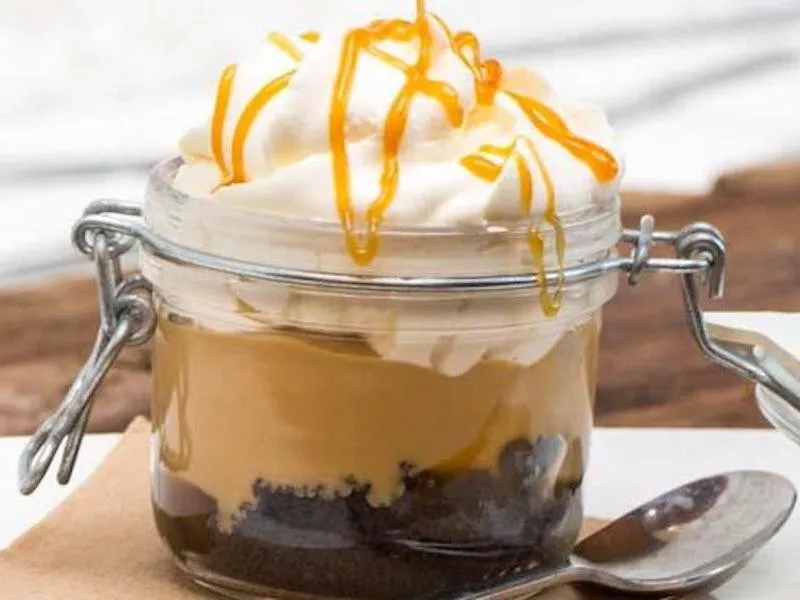 CPK salted-caramel pudding