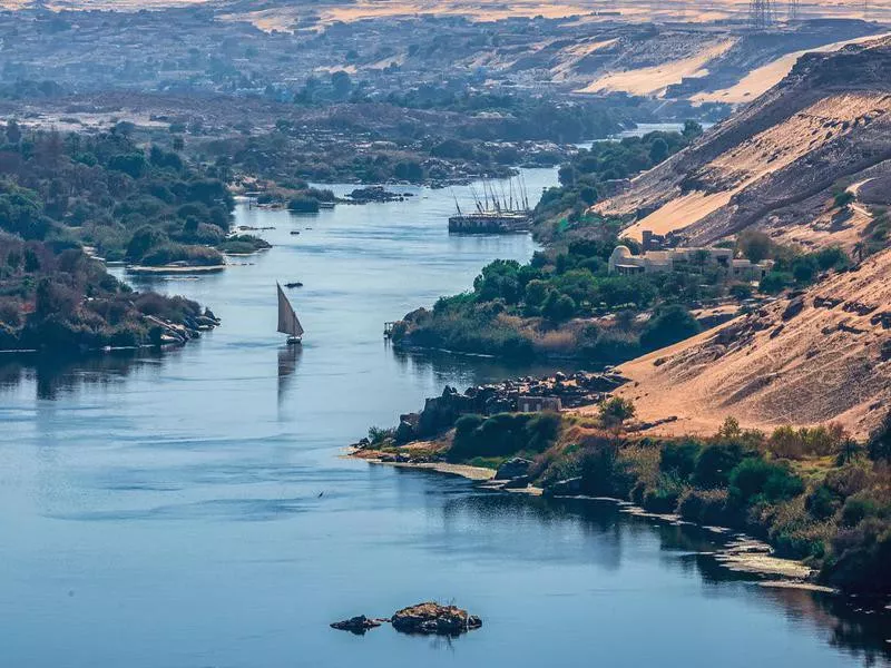 Sunset over the Nile River