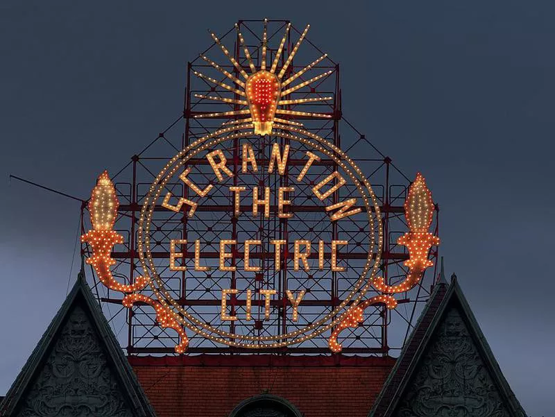 Scranton The Electric City sign