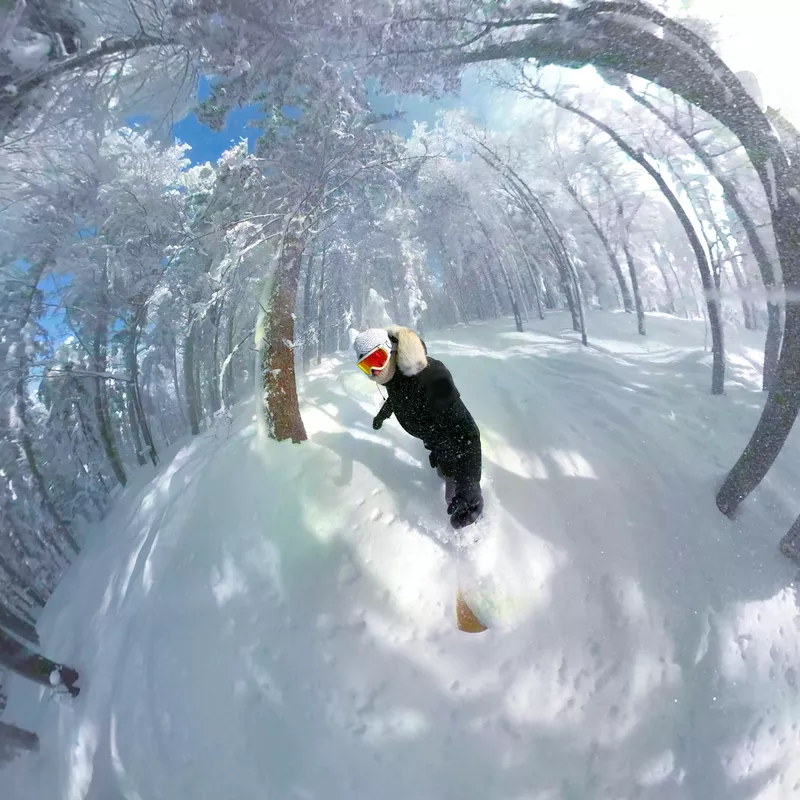 Snowboarding in Slovenian Alps