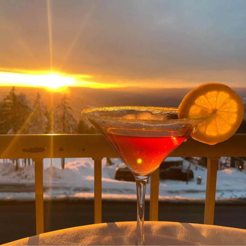 Cocktails at Appalachia Kitchen in Snowshoe