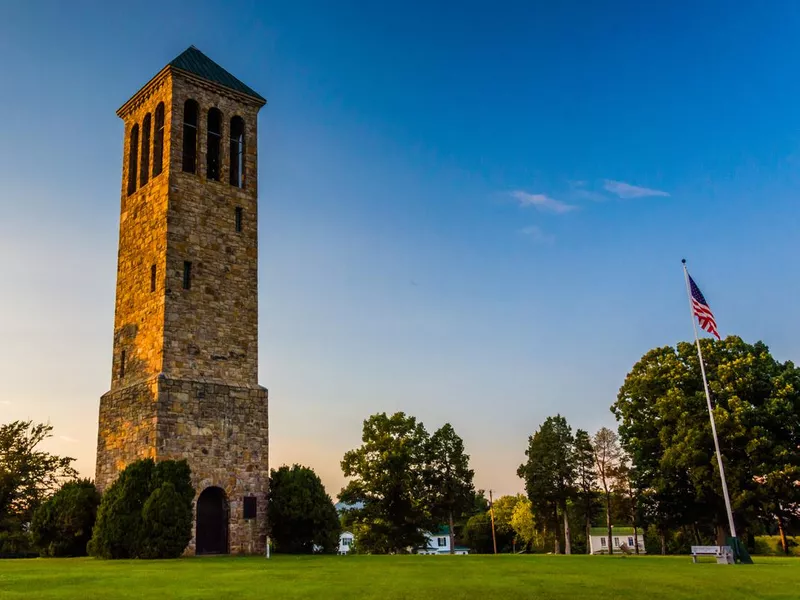 The singing tower in Carillon Park, Luray, Virginia