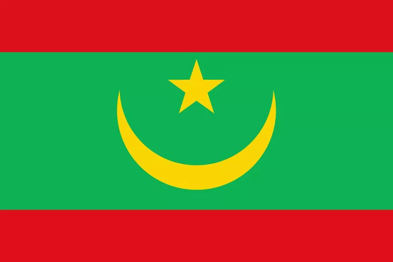 Mauritania African Country Flag