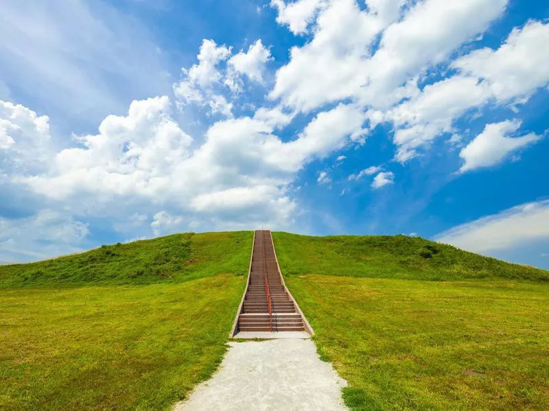 Monks Mound In Collinsville, Illinois, USA