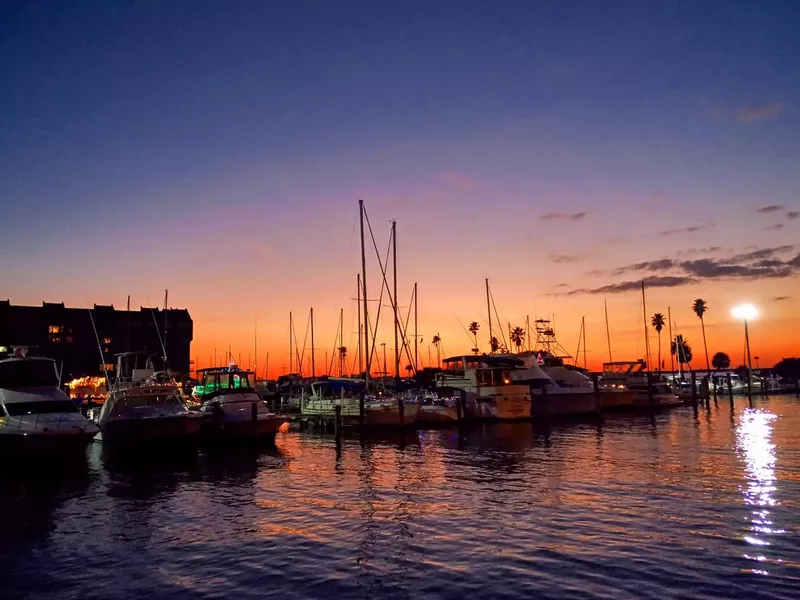 Sunset in Dunedin Marina