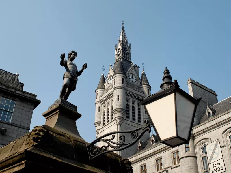 Union Street in Aberdeen, Scotland