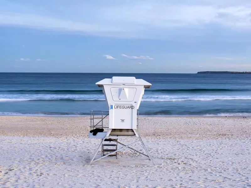 Lifeguard tower at Bondi Beach