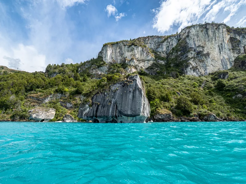 Marble Cathedral in the Chilean Patagonia