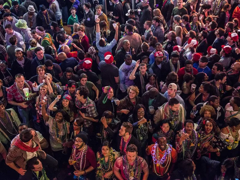 Faces of Mardi Gras (Bourbon Street, New Orleans)