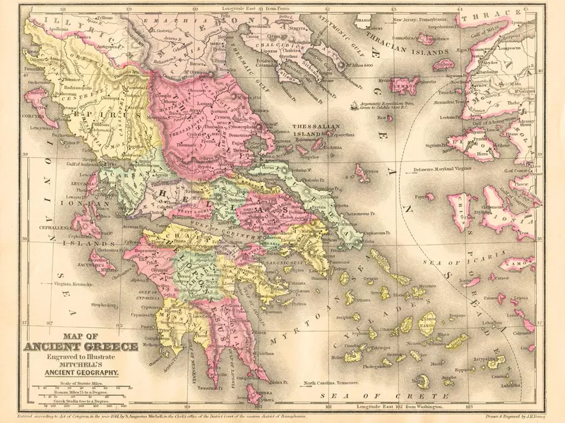 Ancient Greece map