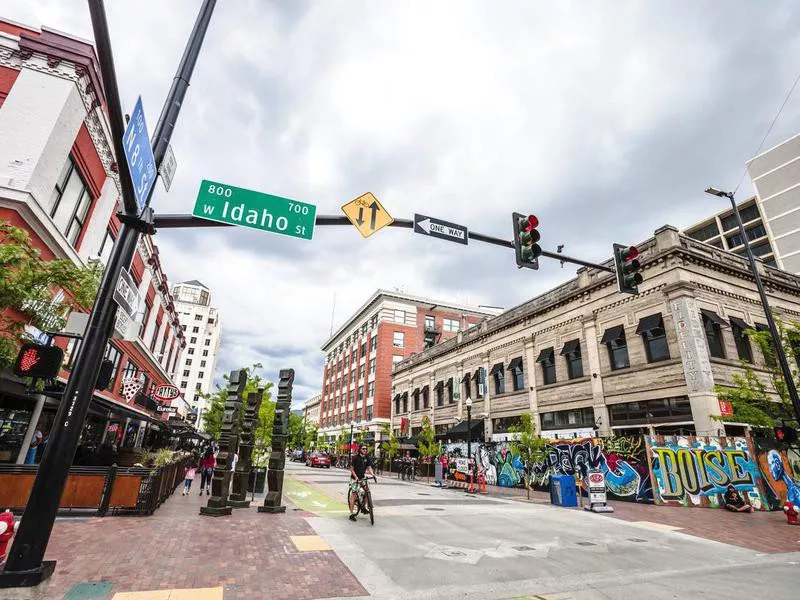 Idaho street in boise