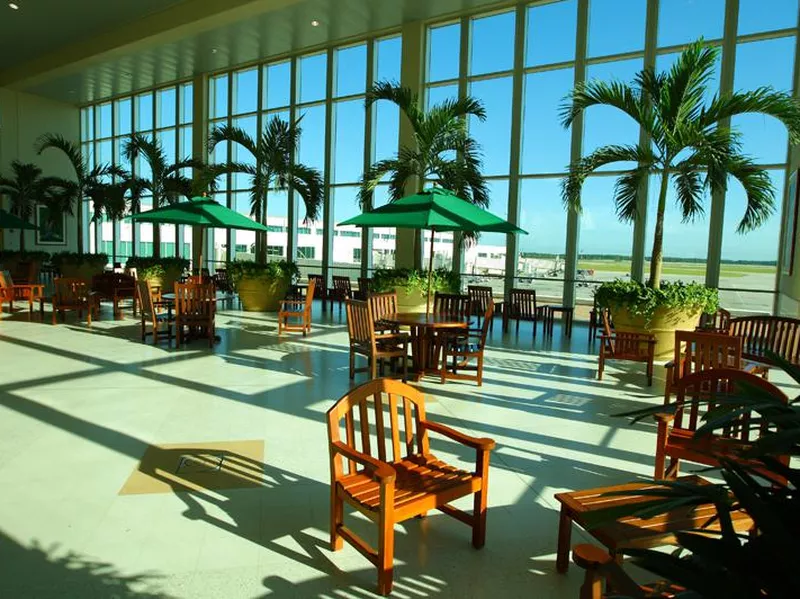 Atrium at Southwest Florida International Airport in Fort Myers, Florida