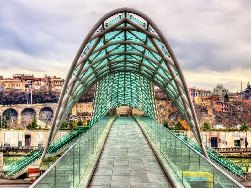 Bridge of Peace in Tbilisi, Georgia