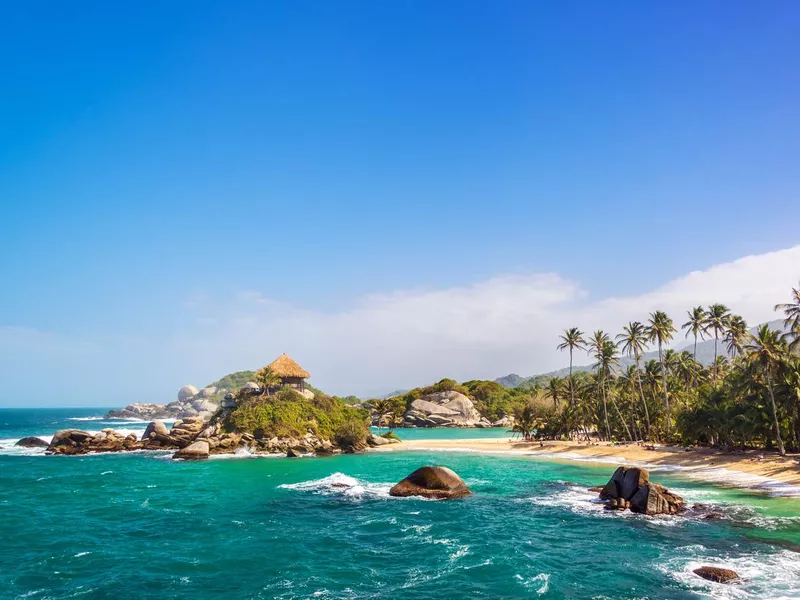 Beautiful Tayrona Beach in Colombia