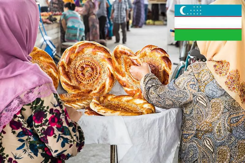 Bread in Uzbekistan