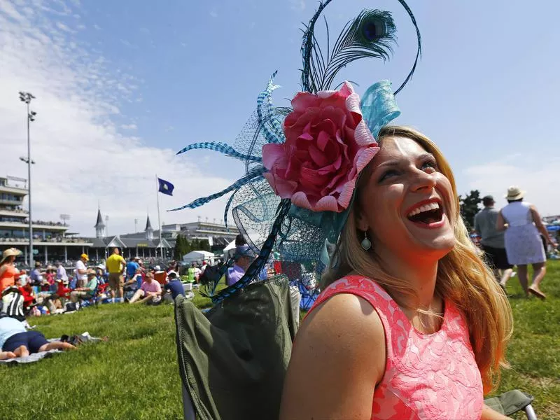 Kentucky Derby feather hat