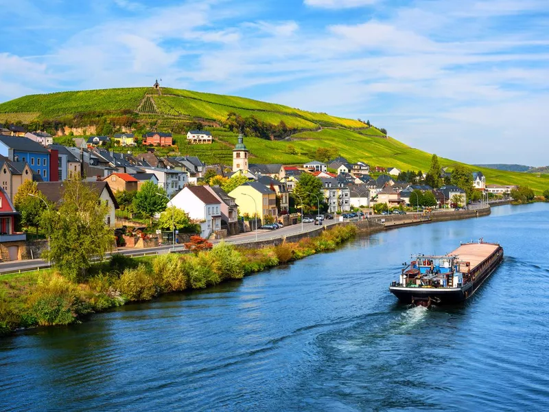 Vineyards on Moselle river in Luxembourg