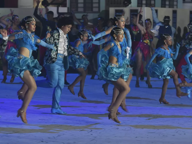 Children dancing salsa in Cali