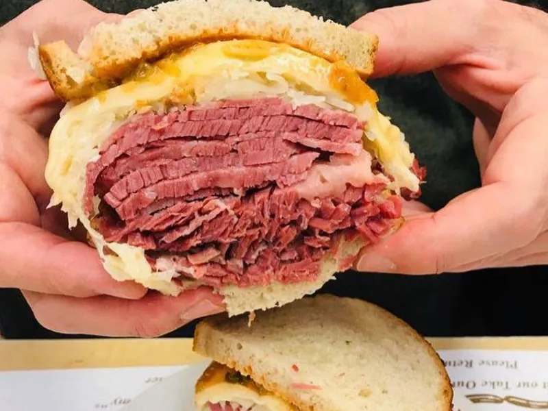 Reuben Sandwich in Katz's Delicatessen