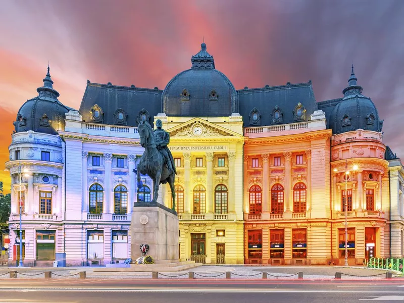 The National Library at Calea Victoriei, Bucharest, Romania