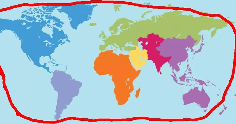 Ironic world map