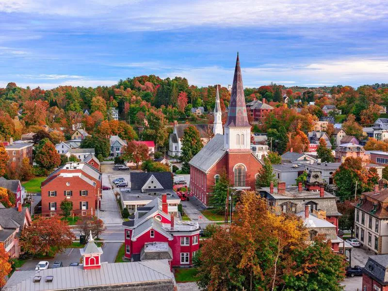 montpelier, vemont in the fall