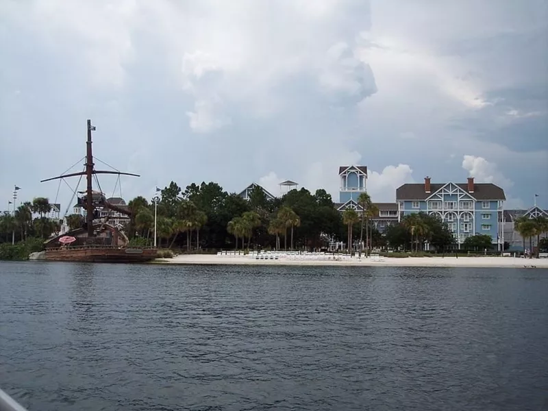 Water view of Disney's Beach Club Resort