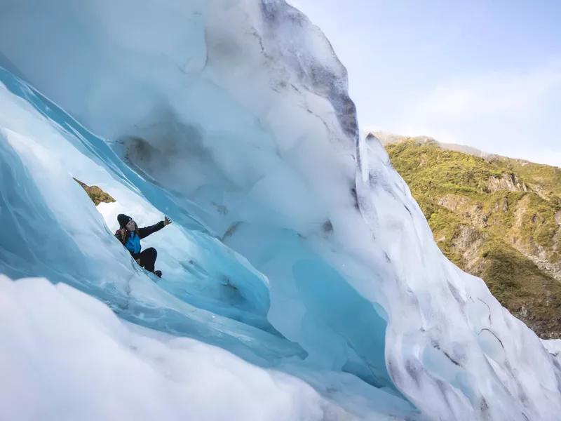 Hiking in Fox Glacier, New Zealand