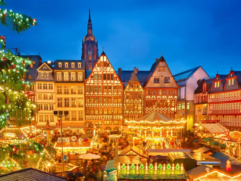 Frankfurt during Christmas time