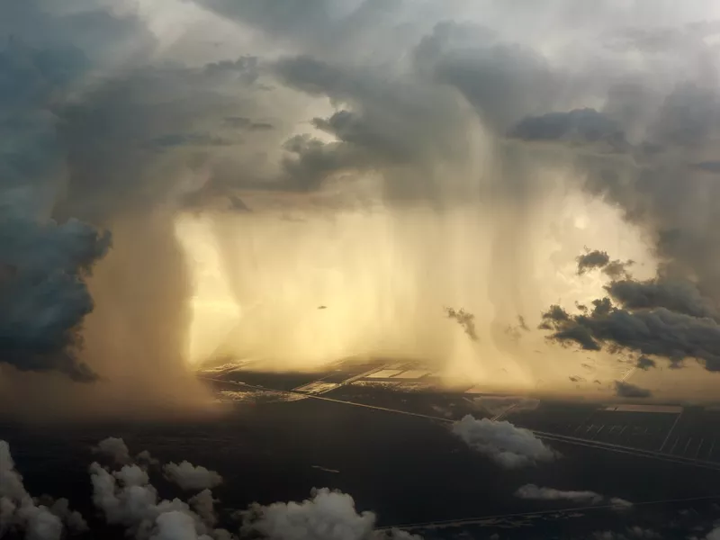 Rain Falls On South Florida