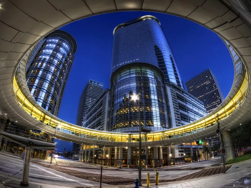 Downtown Houston at nighttime