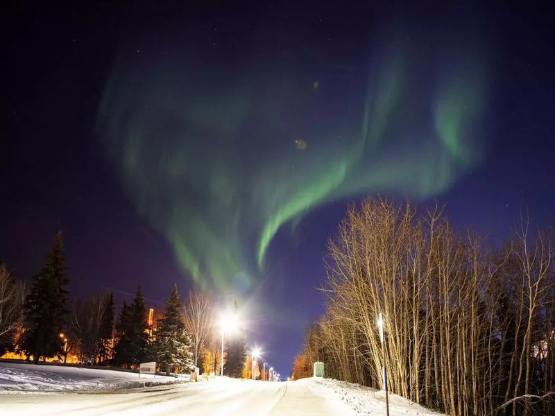 Northern lights in Fairbanks, Alaska