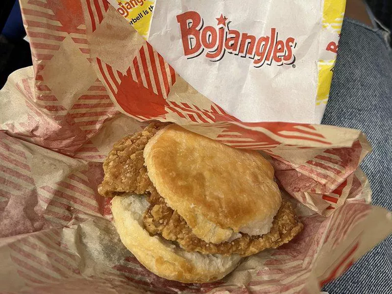 Cajun chicken biscuit