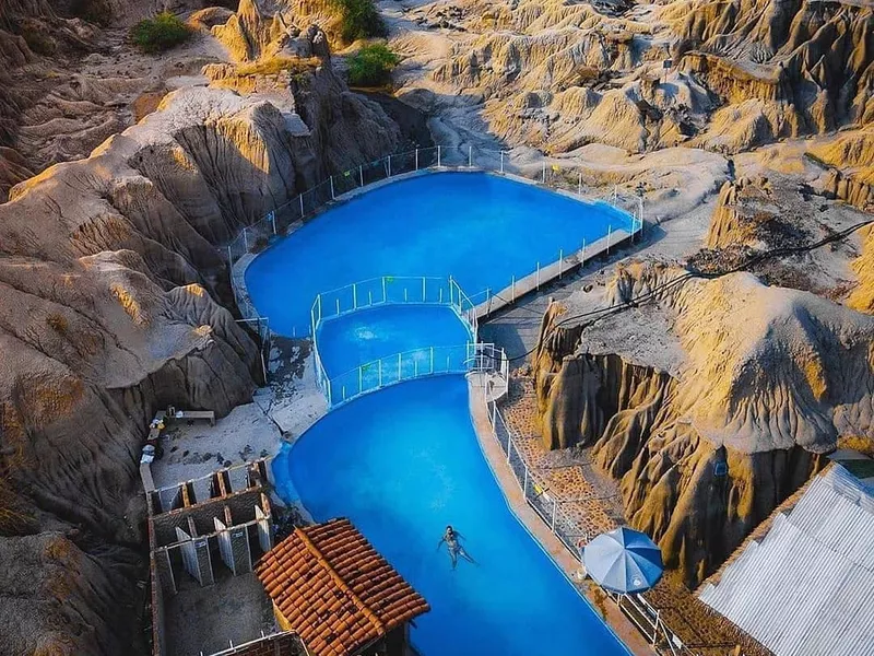 Pool in the Tatacoa Desert, Colombia