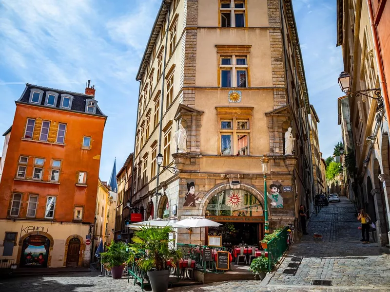 Trinity town square in Lyon, France